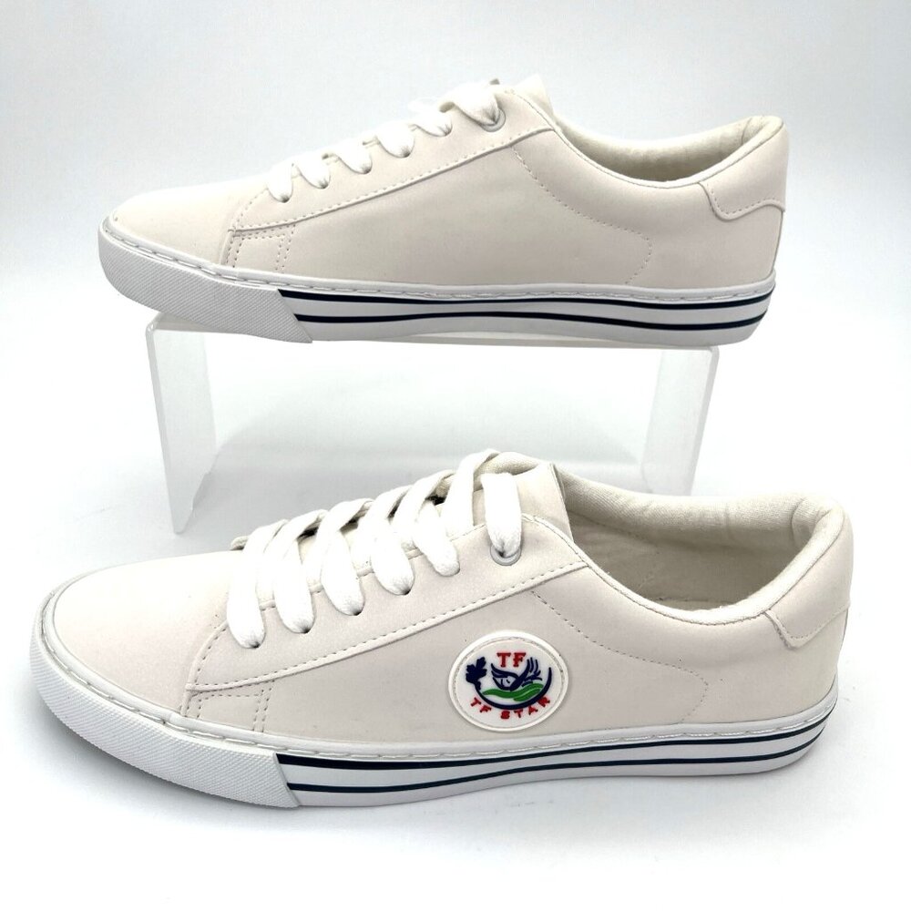 TF Star Womens Sneakers Size 9 White Fashion Lace Up Brand New TF19042 *READ*
